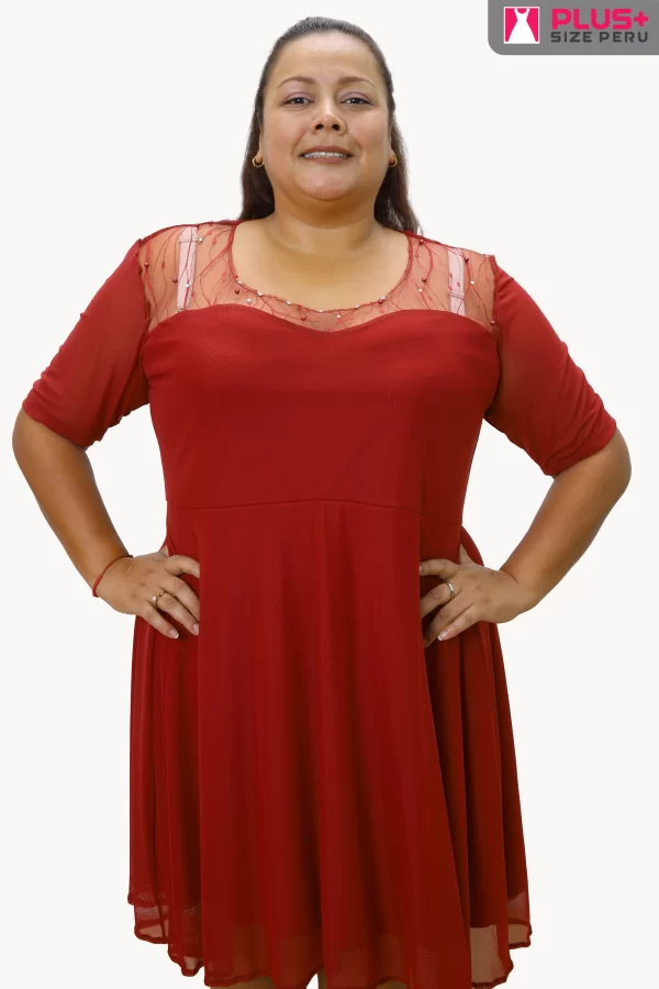 Vestido de Fiesta Color Rojo 4